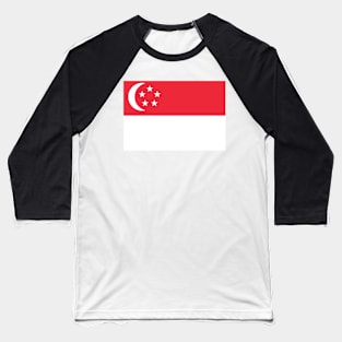 Singapore flag Baseball T-Shirt